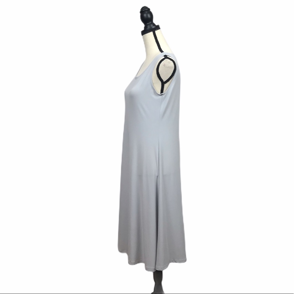 SYMPLI Dress {8} Light Gray Neutral Sleeveless Minimalist Travel - Picture 5 of 8